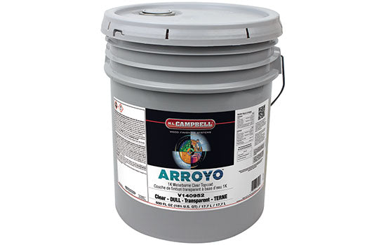 MLC-V140952-5 - 5 Gallon Water Based Interior Arroyo 1K Dull Clear Acrylic Urethane