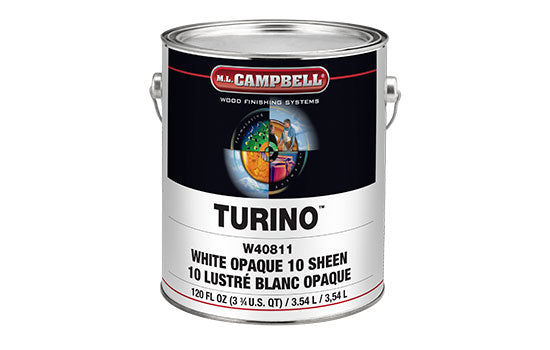 MLC-W40812-1 - 1 Gallon Solvent Based Interior Turino Pigmented White Dull Conversion Varnish <mark>Order Catalyst C1431 Separately</mark> <mark>Additional Hazmat Fees May Apply</mark>