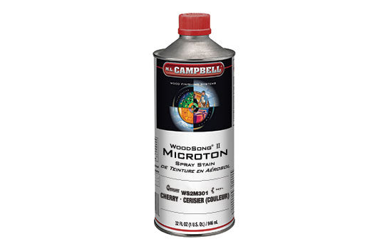 MLC-WS2M301-Q - Quart WoodSong Solvent Based Cherry Microton Spray Dye Stain <mark>Additional Hazmat Fees May Apply</mark>