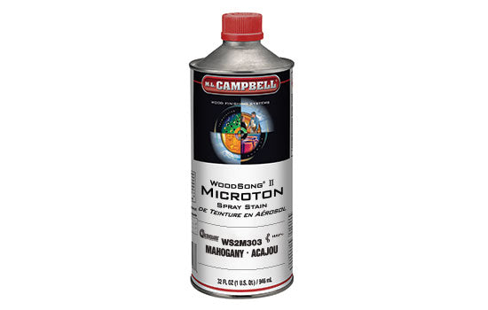 MLC-WS2M303-Q - Quart WoodSong Solvent Based Mahogany Microton Spray Dye Stain <mark>Additional Hazmat Fees May Apply</mark>