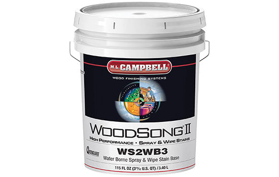 MLC-WS2WB3-5 - 5 Gallon WoodSong Water Borne Spray Stain Base