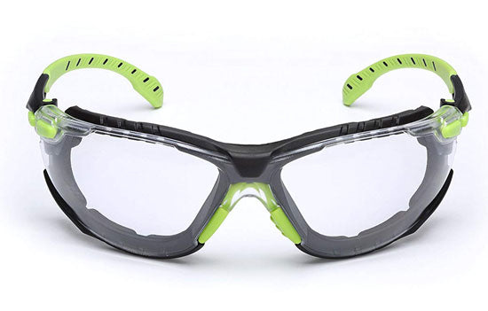 MMS1201SGAF-KT - 3M Solus 1000 Series Premium Safety Glasses with Scotchgard Anti-fog plus Foam Gasket & Elastic Strap