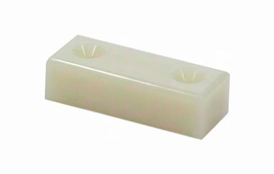OL10-055WH - White Plastic Bar Strike