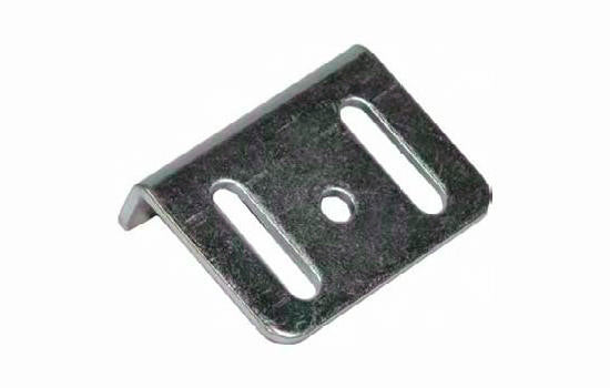 OL12-2-26D - Dull Chrome Heavy-duty Angle Strike with Screws