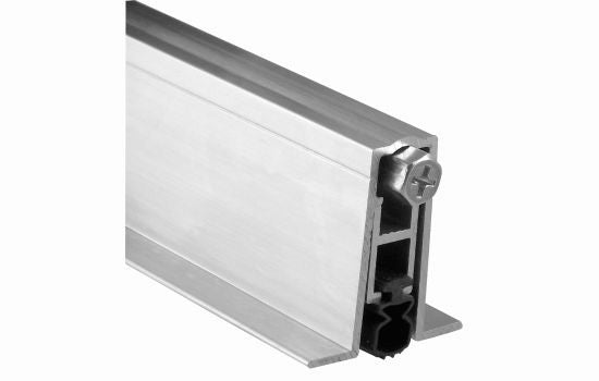 P411ASL36 - 36" Aluminum with Silcone Insert Mortise Automatic Door Bottom