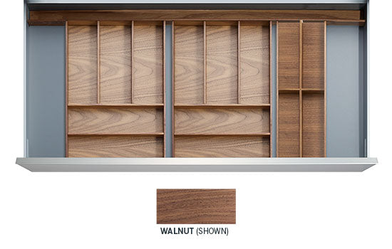 PARIS-WAL *KIT* - 30" Walnut Paris Drawer Insert Kit for Drawer Widths 33-1/2" to 36"