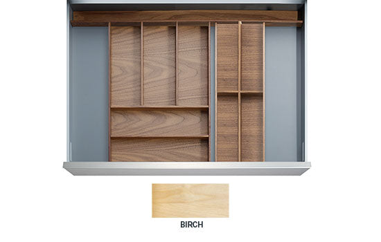 PHIL-BIR *KIT* - 18" Birch Philadelphia Drawer Insert Kit for Drawer Widths 21-1/2" to 24"