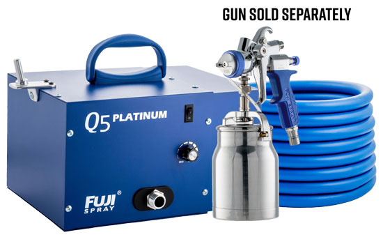 Q5-PLATINUM - HVLP Q5 Platinum Turbine Spray System with 25' Hose <mark>Order Spray Gun Separately</mark>