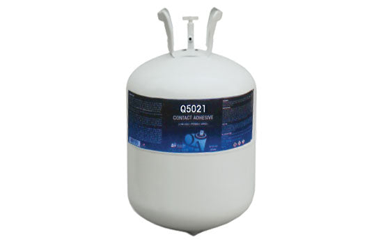 QA5021-27RD - 27 lb Canister Red Solvent-based Postforming Contact Adhesive <mark>Additional Hazmat fees may apply. Orders with this item added are not eligible for Mar/Apr 2021 Free Shipping promotion.</mark>