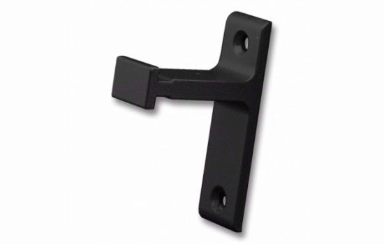 QG201.08 - Black Long Vertical Mount Roller Style Wall Mounting Bracket For Rolling Ladders and Doors