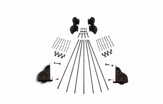 QG210.07 - Oil-Rubbed Bronze Standard Rolling Ladder Hardware Kit with Brakes