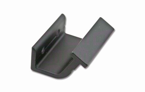 QG302.08 - Black Horizontal Mount Rolling Hook Style Bracket For Rolling Ladders