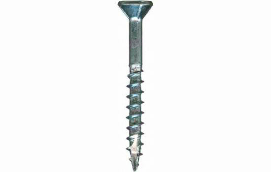 QS1254 - #8 x 2" Flat-nibbed Head Combo Zinc Type 17 Coarse Screw for Assembly Applications