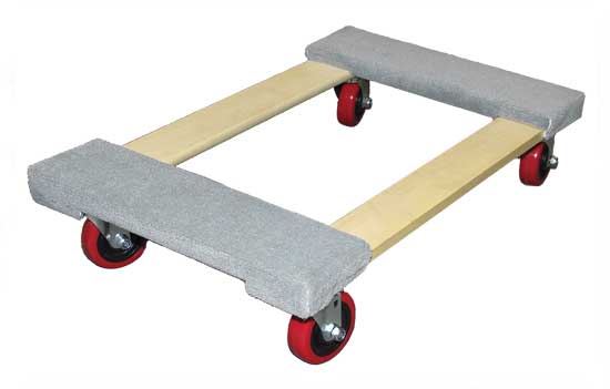 REDWHEEL-DOLLY - 4" Red Wheels Furniture Dolly - 700 Lbs