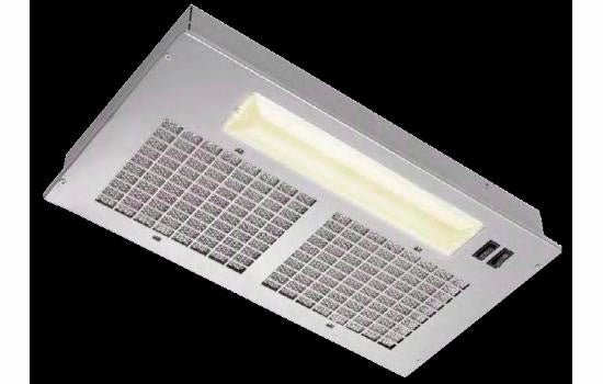 RHVBF10SM - 2-Speed Silver 250 CFM Fan Range Hood Cover with Light