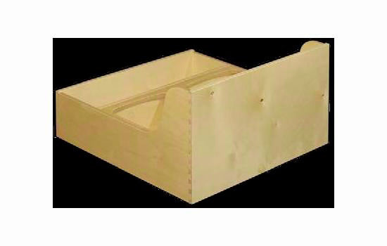 RPDA50B-PP - Birch 50QT Double Waste Container Box Only. <mark>Order containers, lids, Movento slides and locking devices separately.</mark>