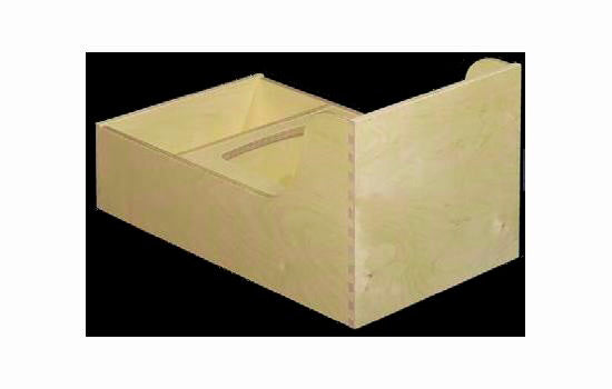 RPSA35B-PP - Birch 35QT Single Waste Container Box Only. <mark>Order container, lid, Movento slide and locking devices separately.</mark>
