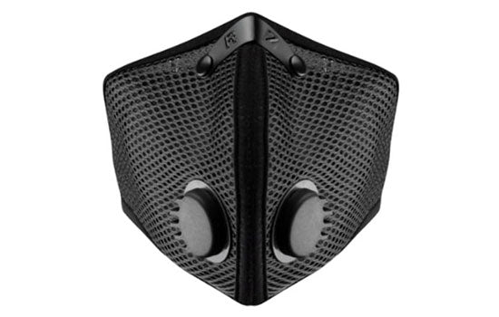 RZM2-BLK-MED - Medium Size Black Reusable Mesh Dust Mask - Includes 2 Filters and Storage Bag