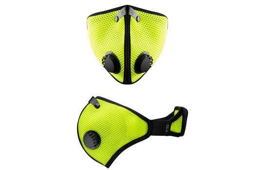 RZM2-HVG-L - Large Size Safety Green Reusable Mesh Dust Mask - Includes 2 Filters and Storage Bag