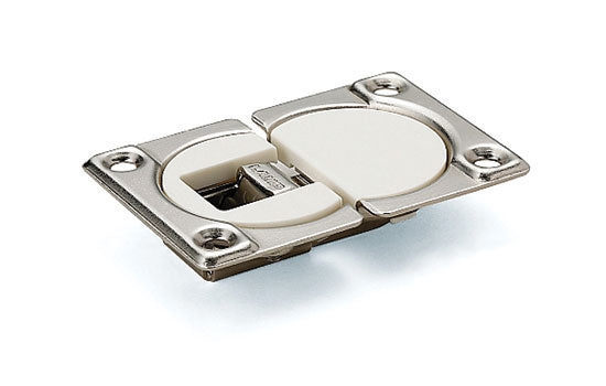 SDH-P-WT - White 3-Way Adjustable Drop Leaf Hinge for Door Thicknesses 5/8" to 25/32"