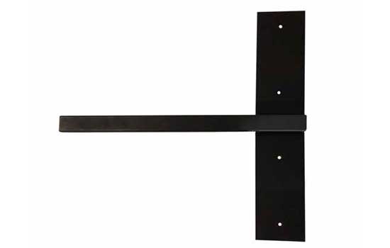 SH3406BLK - 6" Projection Black Steel Concealed Shelf Bracket