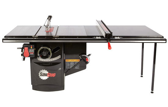 SS-ICS51230-52 - 5hp 1 phase 230V 10" Industrial Table Saw with 52" T-Glide Fence