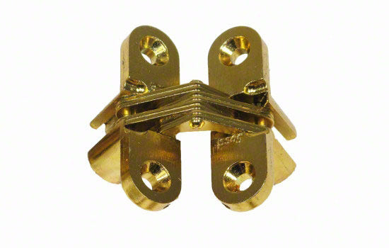 SS203US4 - 203 Series 1-3/4"H Satin Brass Invisible Hinge for 3/4" Material