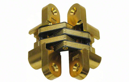 SS216US4-EACH - 216 Series 4-5/8"H Satin Brass Invisible Hinge for 1-3/8" Material