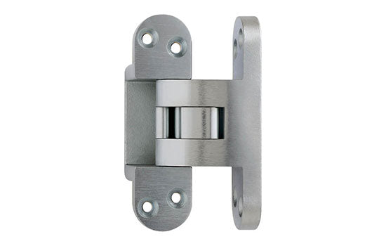 SS518US26D-EACH - 518 Series 4-5/8"H Satin Chrome Wide Throw  Invisible Hinge for 1-3/4" Material