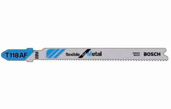 T118AF - 3-5/8" 17-24 Teeth per Inch Jigsaw Blade for Metal - 5ea per Card