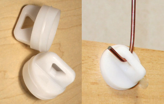 TTB240 - 35mm White Plastic Paint / Finishing Plug - 100 per Bag