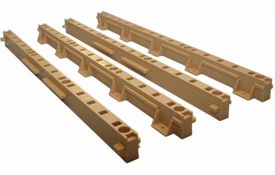 TTB522BG - 1-1/4" Beige Plastic Pilaster Quick Tray for Faceframe Cabinetry