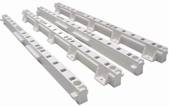 TTB522WH - 1-1/4" White Plastic Pilaster Quick Tray for Faceframe Cabinetry