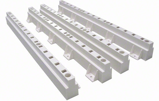 TTB525WH - 2" White Plastic Pilaster Quick Tray for Faceframe Cabinetry