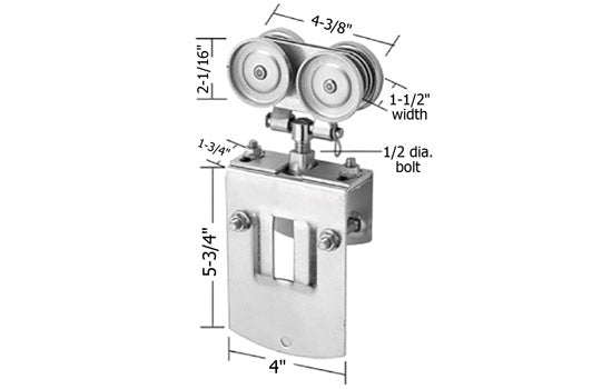 WIRB32LB - Ball Bearing Door Hanger for Barn Doors