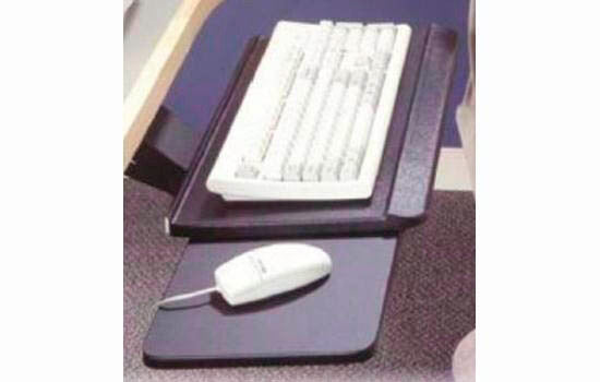 WL6733M1601A - Low Profile Ball Bearing Slide Black Pullout Keyboard with Mouse Tray