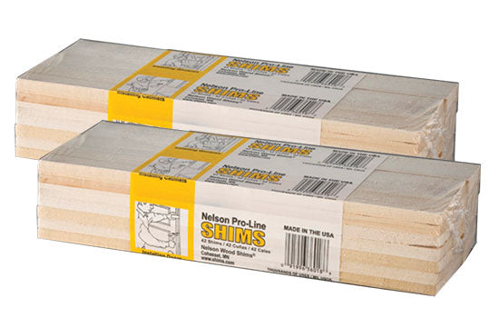 WOODSHIMS12-BUNDLE - 12" x 1-1/2" Wood Chimes - 42 Shims per Bundle Pack