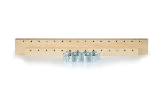 XB150W - 4 each 2-1/2" x 20-7/8" Maple Pilasters with 8 Metal Brackets