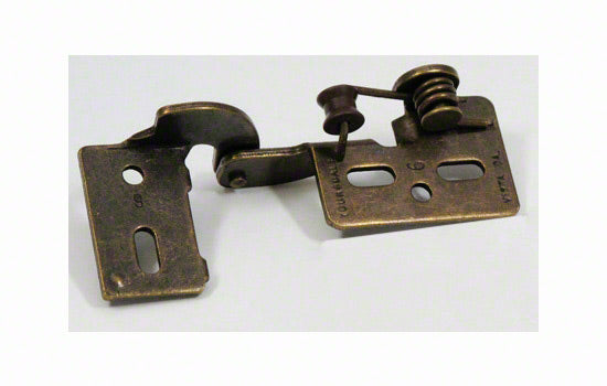 YH4AB - 3/8" Inset Antique Brass Concealed Hinge