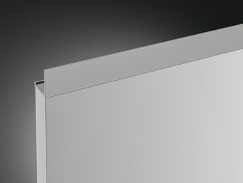 Continuous Handle, Anodized Silver, Matt aluminum