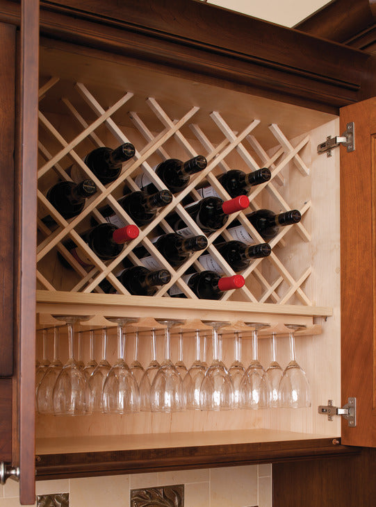 Wine Lattice, Wooden Cabinet Accessory