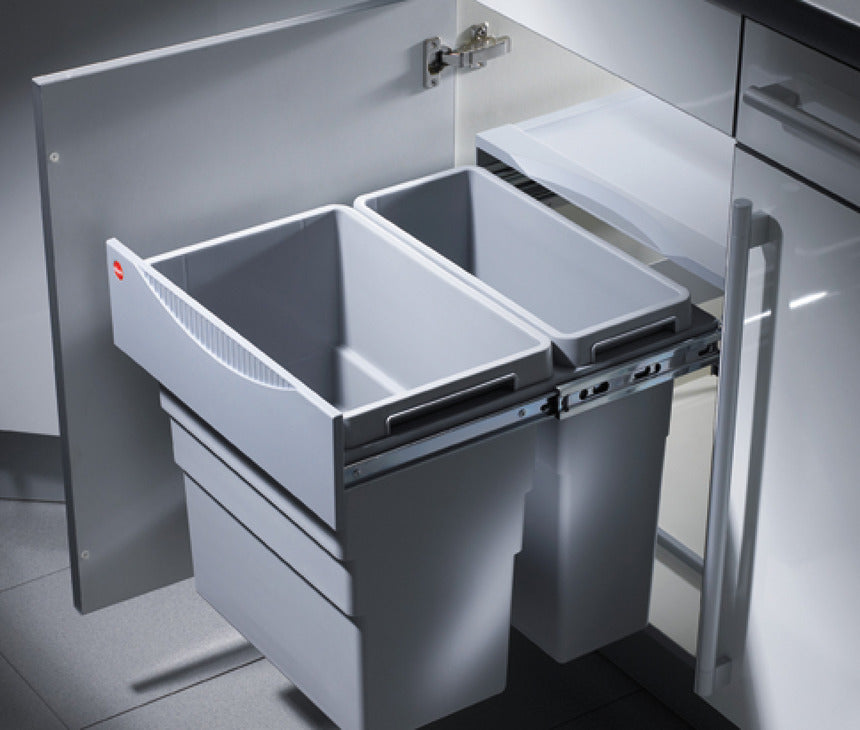Waste Bin Pull-Out, Hailo Easy Cargo 50, Double