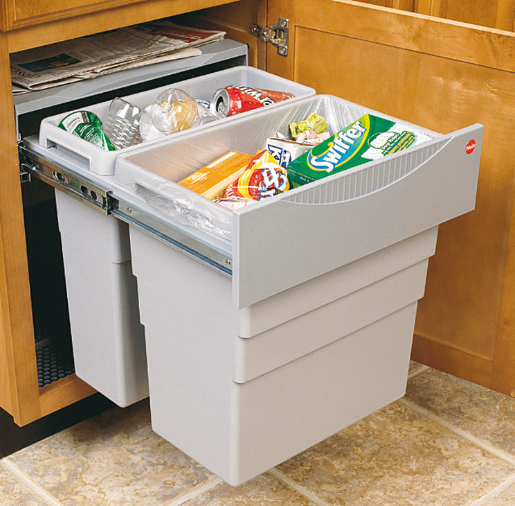 Waste Bin Pull-Out, Hailo Easy Cargo 50, Double