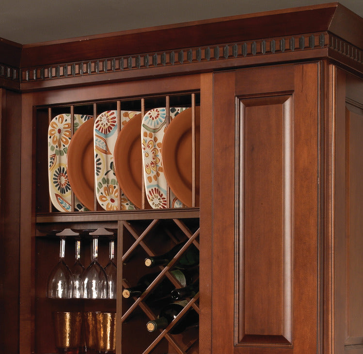 Plate Rack, Wooden Cabinet Accessory