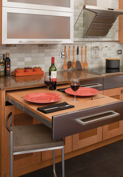 Pull-Out Table Fitting, Top Flex