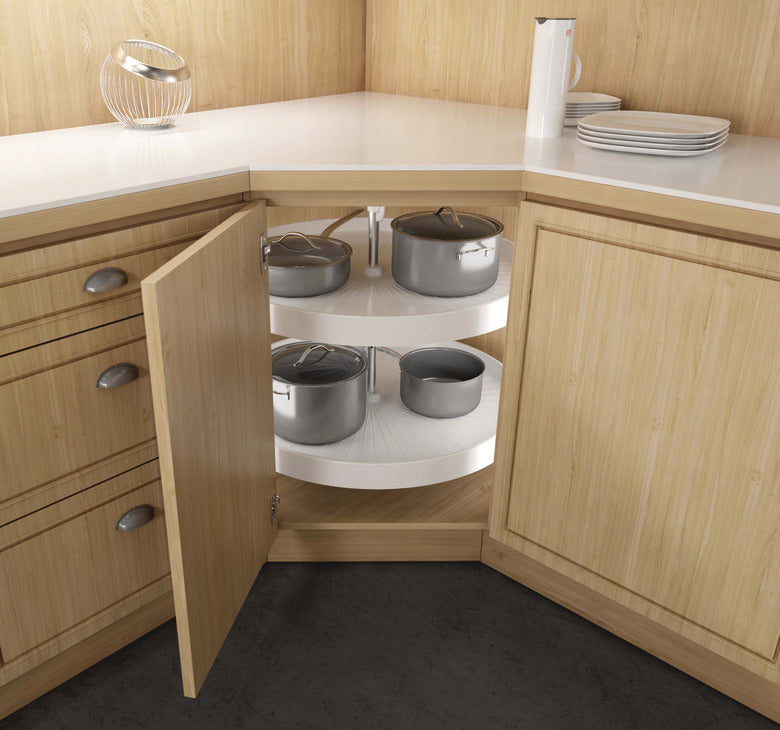 Lazy Susan Set, Full Circle, Plastic, Two-Tray
