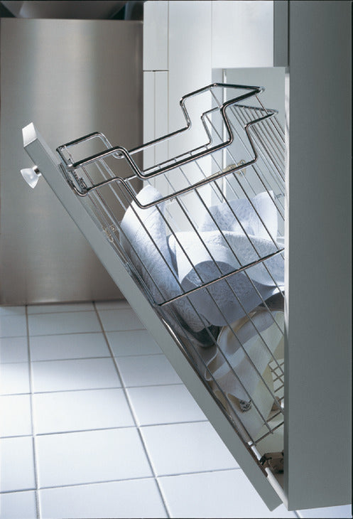 Wire Laundry Hamper, with Tilt-Out and Push-Open Options