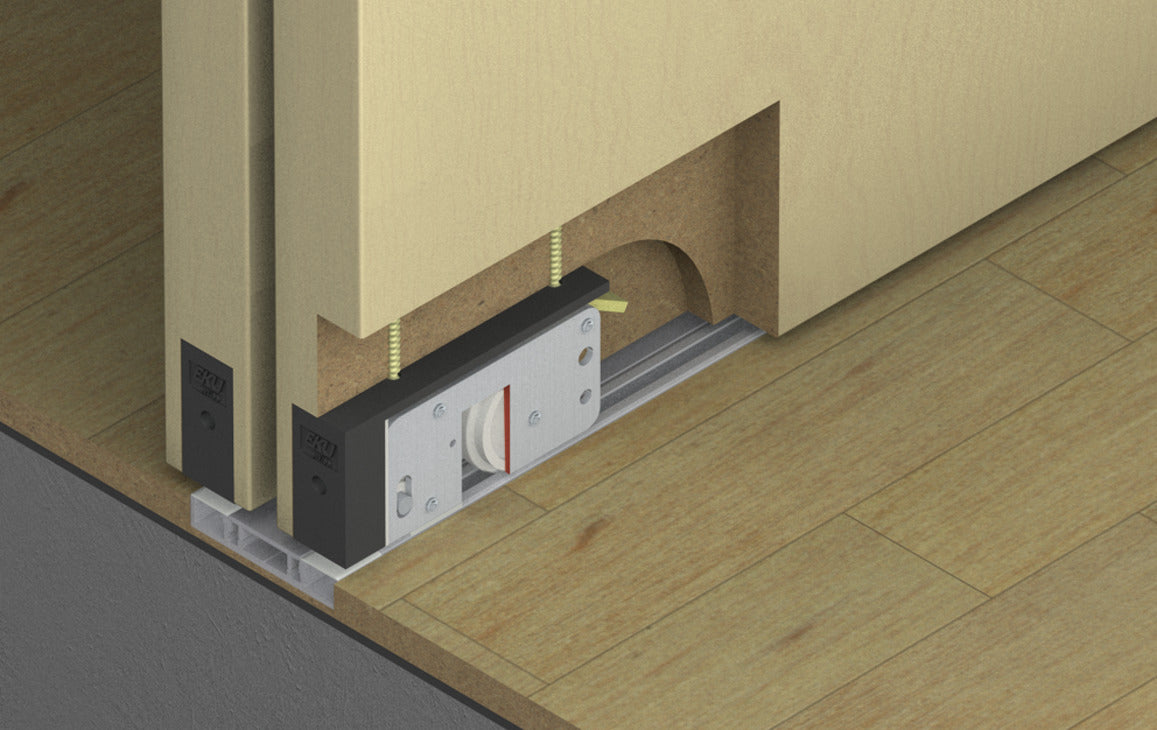 Sliding Door Hardware, Hawa Divido 80 H and 80 H-DS1/DS2 Set