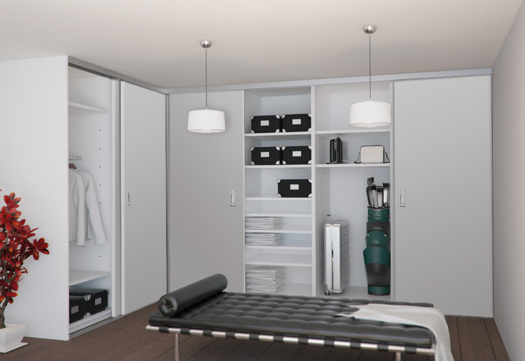 Sliding Door Hardware, Slido R-Aluflex 80W, set