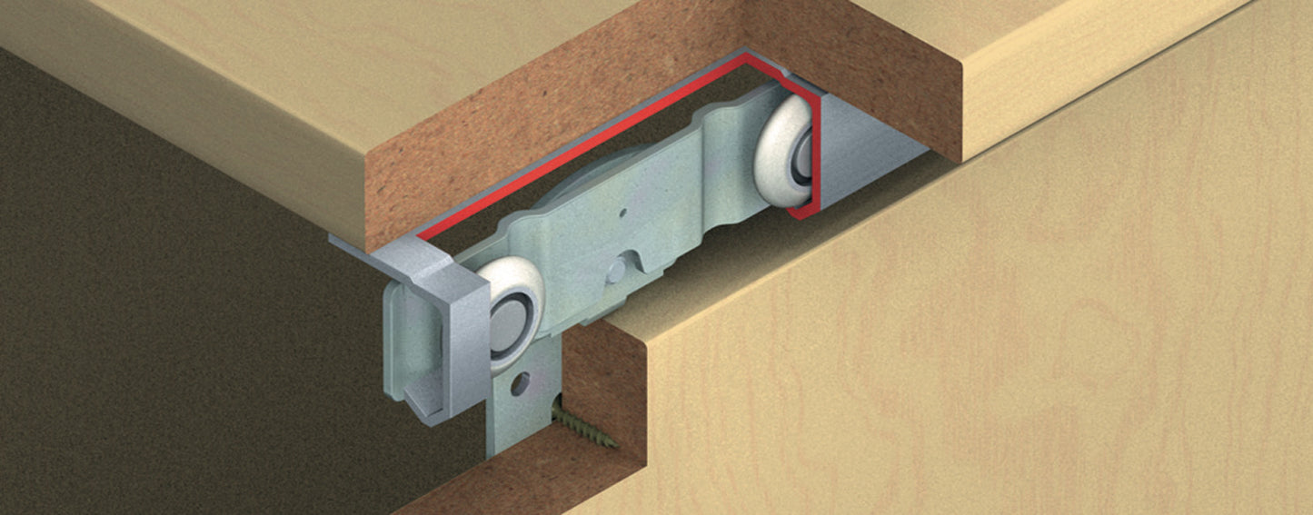 Sliding Door Hardware, Slido F-Line15 55A, set